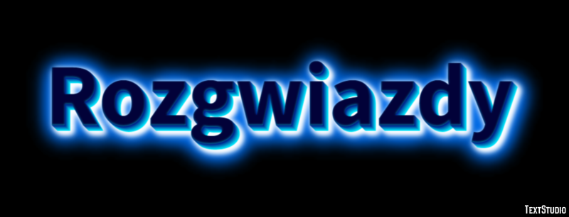 Rozgwiazdy Efekt tekstowy