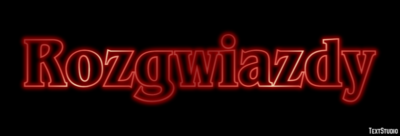 Rozgwiazdy Efekt tekstowy