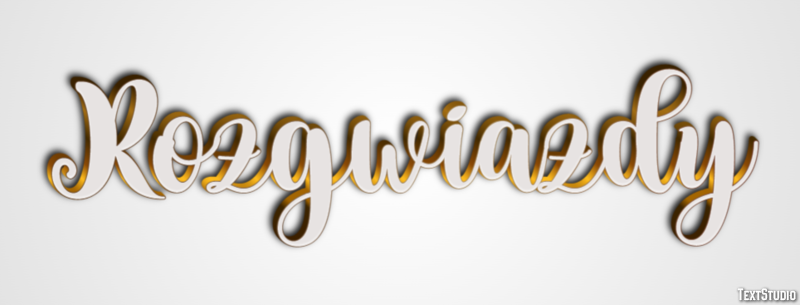 Rozgwiazdy Efekt tekstowy
