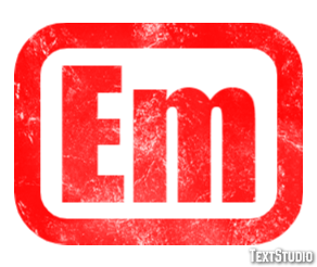 Em Efeito de texto