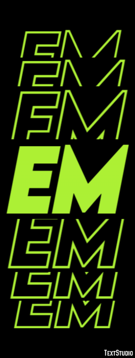 Em Efeito de texto