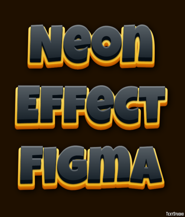 Neon Effect Figma Text Effect