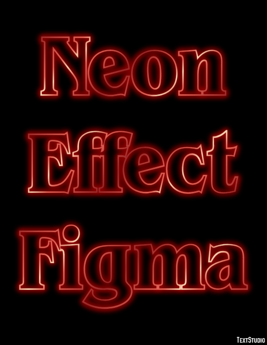 Neon Effect Figma Text Effect