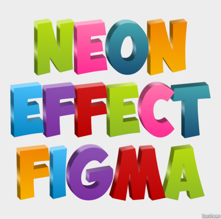 Neon Effect Figma Text Effect