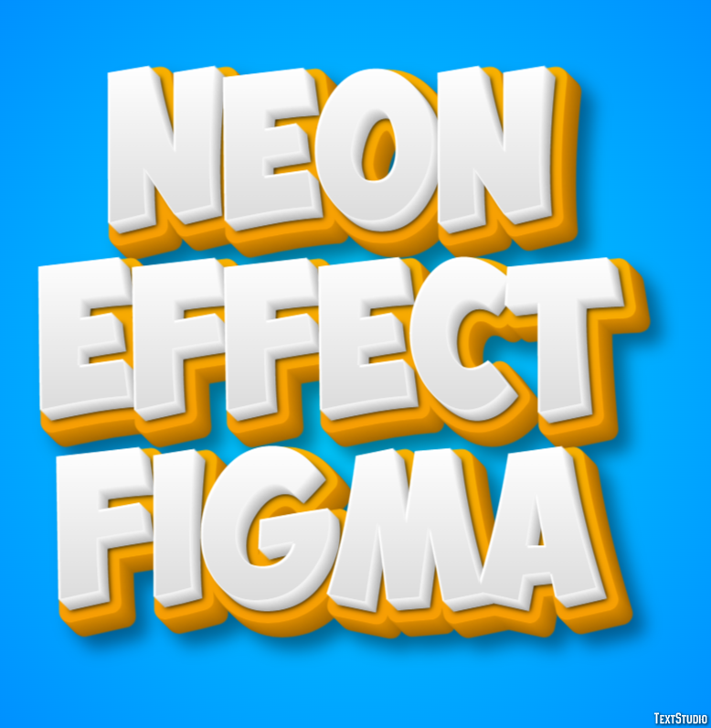 Neon Effect Figma Text Effect