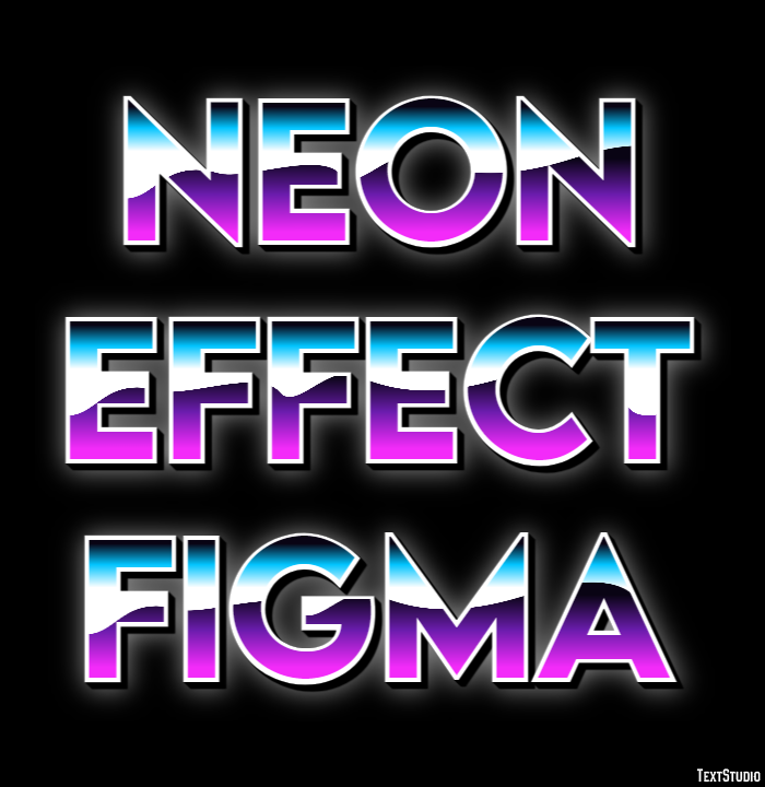 Neon Effect Figma Text Effect