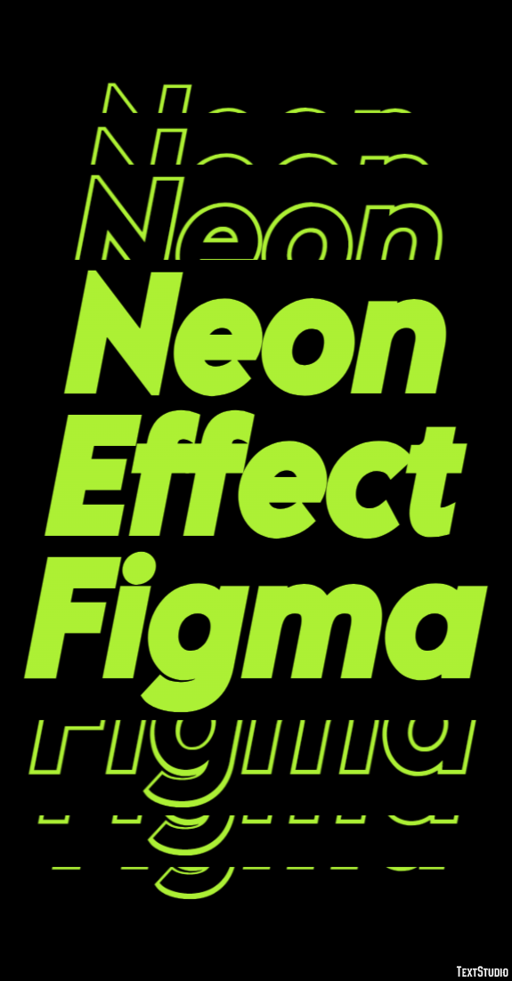 Neon Effect Figma Text Effect