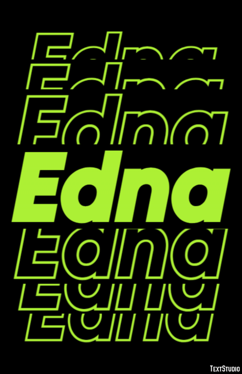 Edna Text Effect