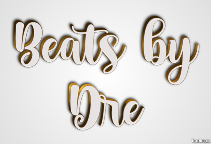 Beats by Dre Efekt tekstowy
