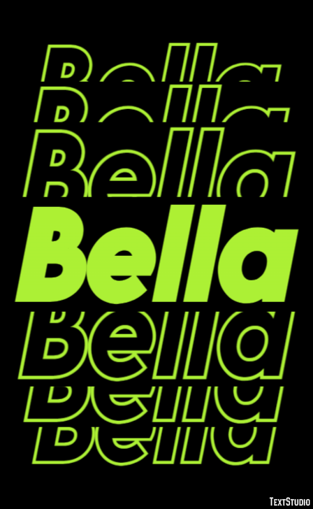 Bella Effet de texte