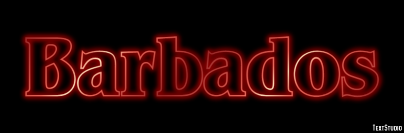 Barbados Efecto de texto
