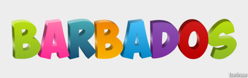 Barbados Efecto de texto