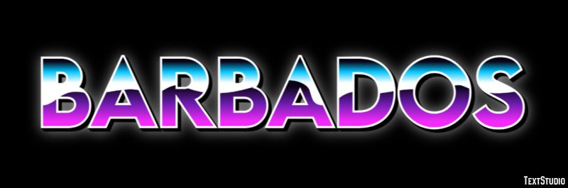 Barbados Efecto de texto