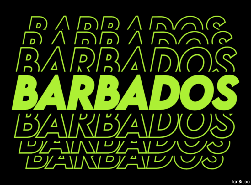 Barbados Efecto de texto