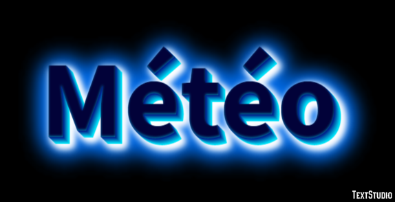 Météo Text Effect