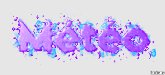 Météo Text Effect