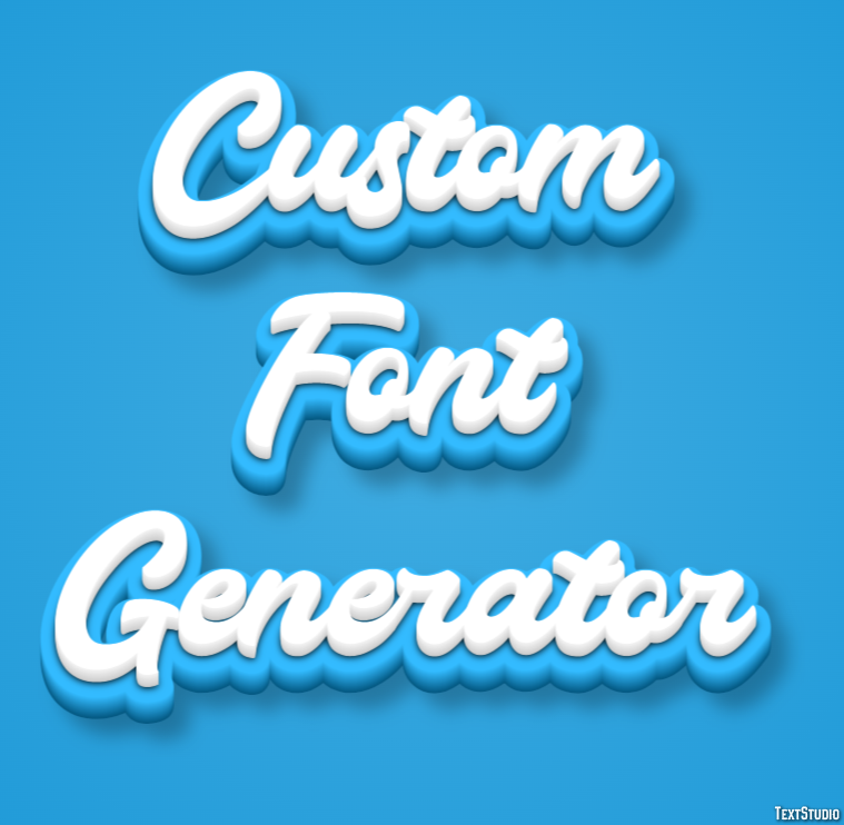 Custom Font Generator Text Effect