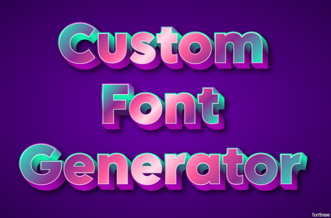 Custom Font Generator Text Effect
