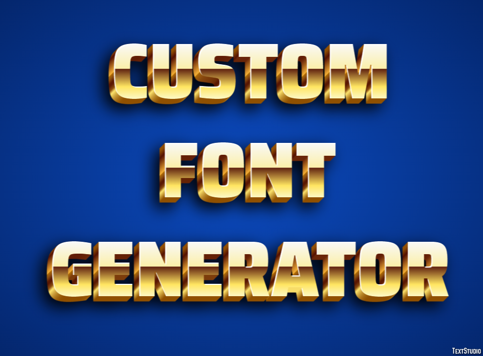 Custom Font Generator Text Effect