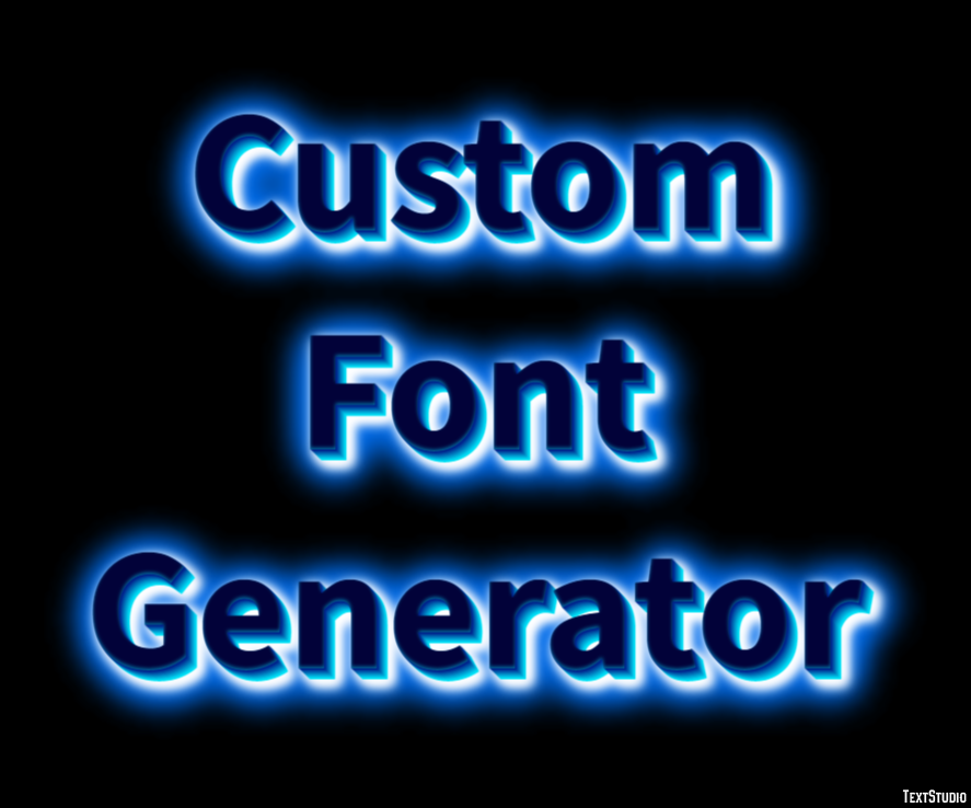 Custom Font Generator Text Effect
