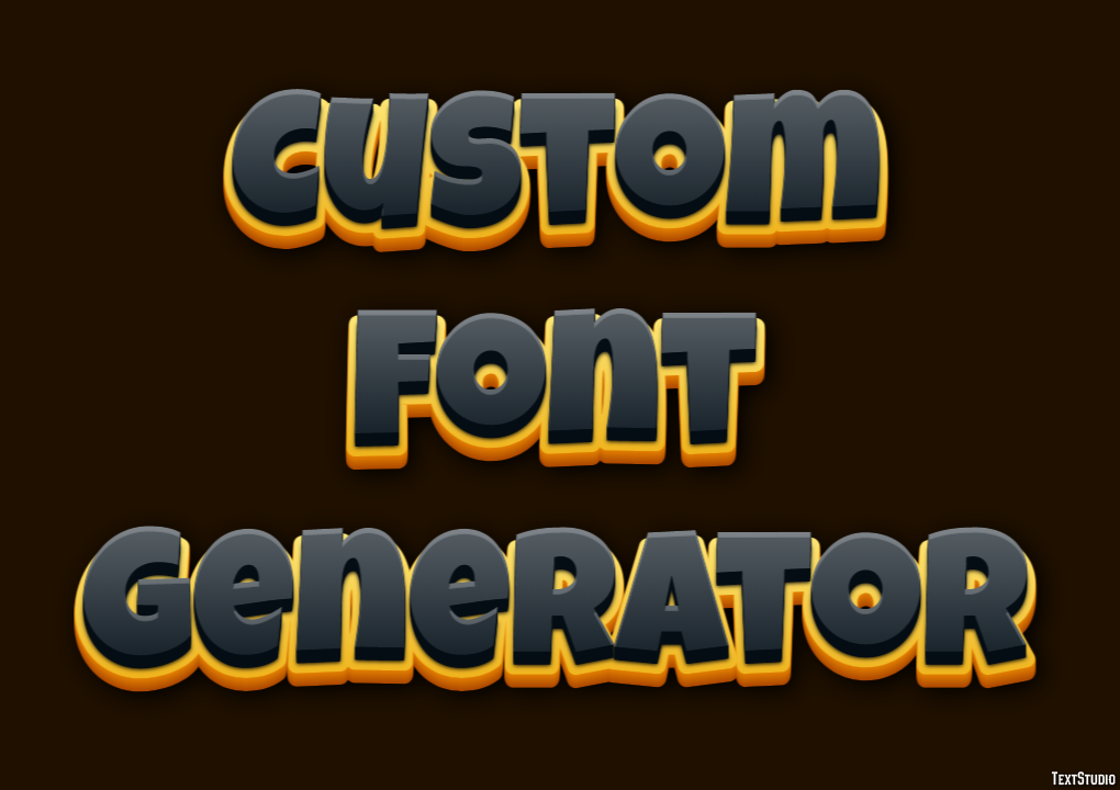 Custom Font Generator Text Effect