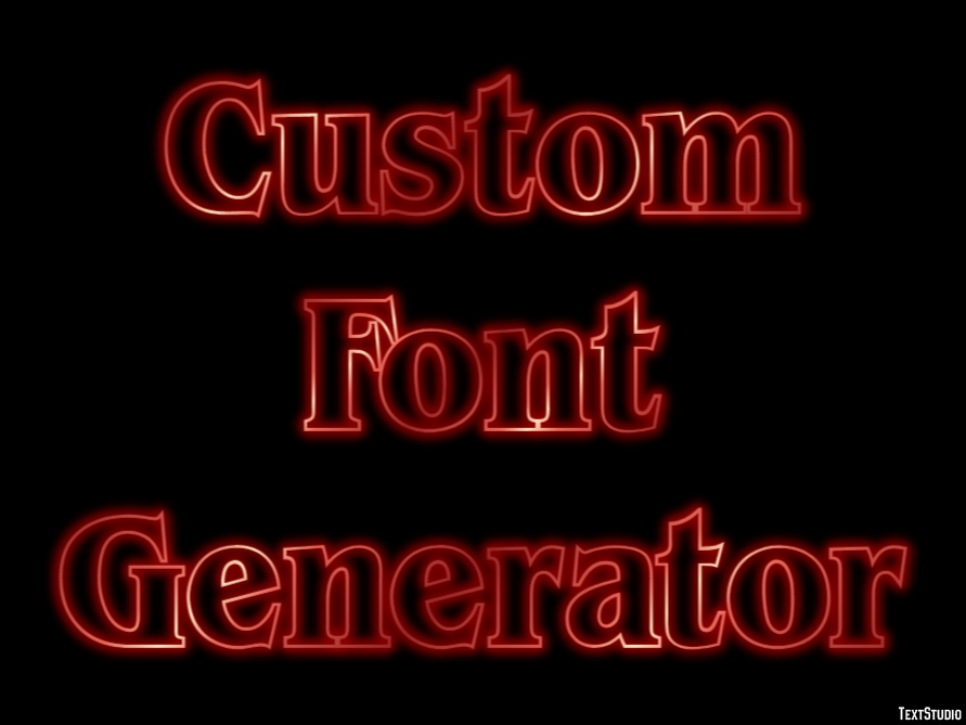 Custom Font Generator Text Effect