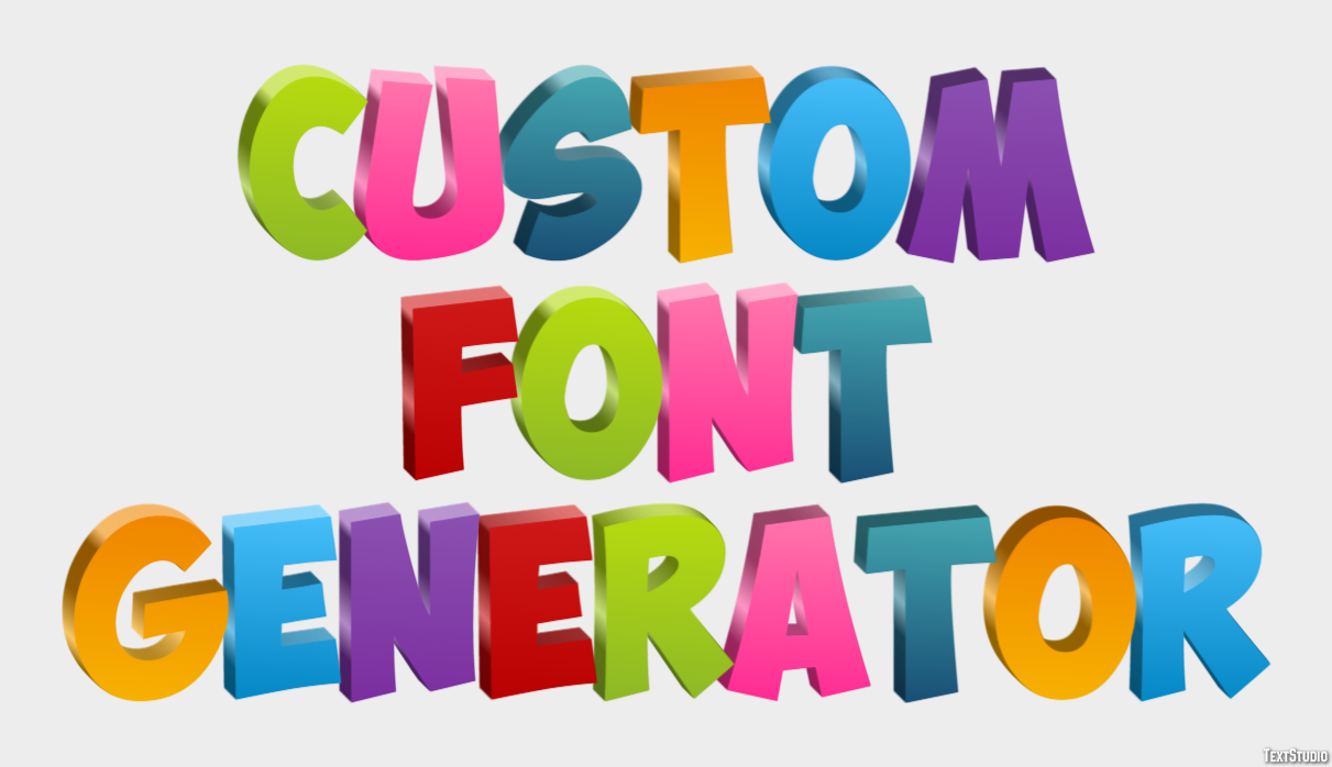 Custom Font Generator Text Effect