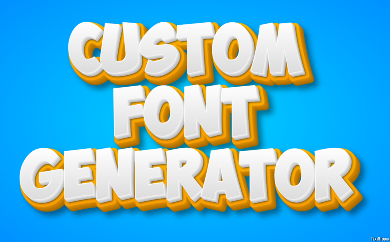 Custom Font Generator Text Effect