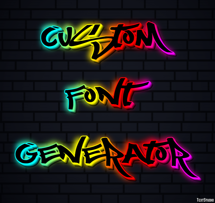 Custom Font Generator Text Effect