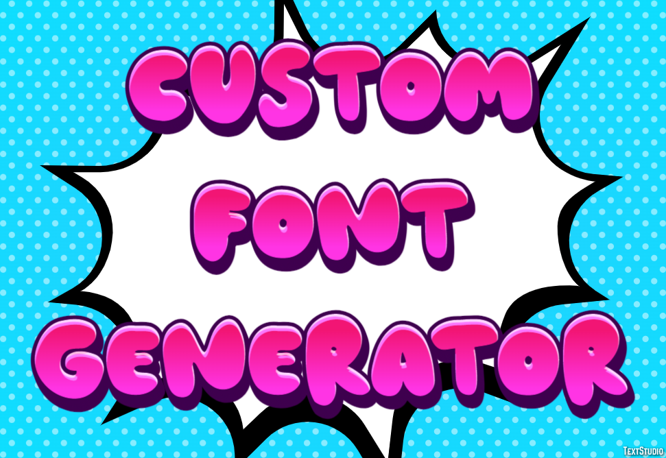 Custom Font Generator Text Effect