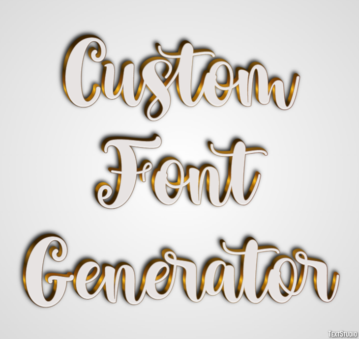 Custom Font Generator Text Effect