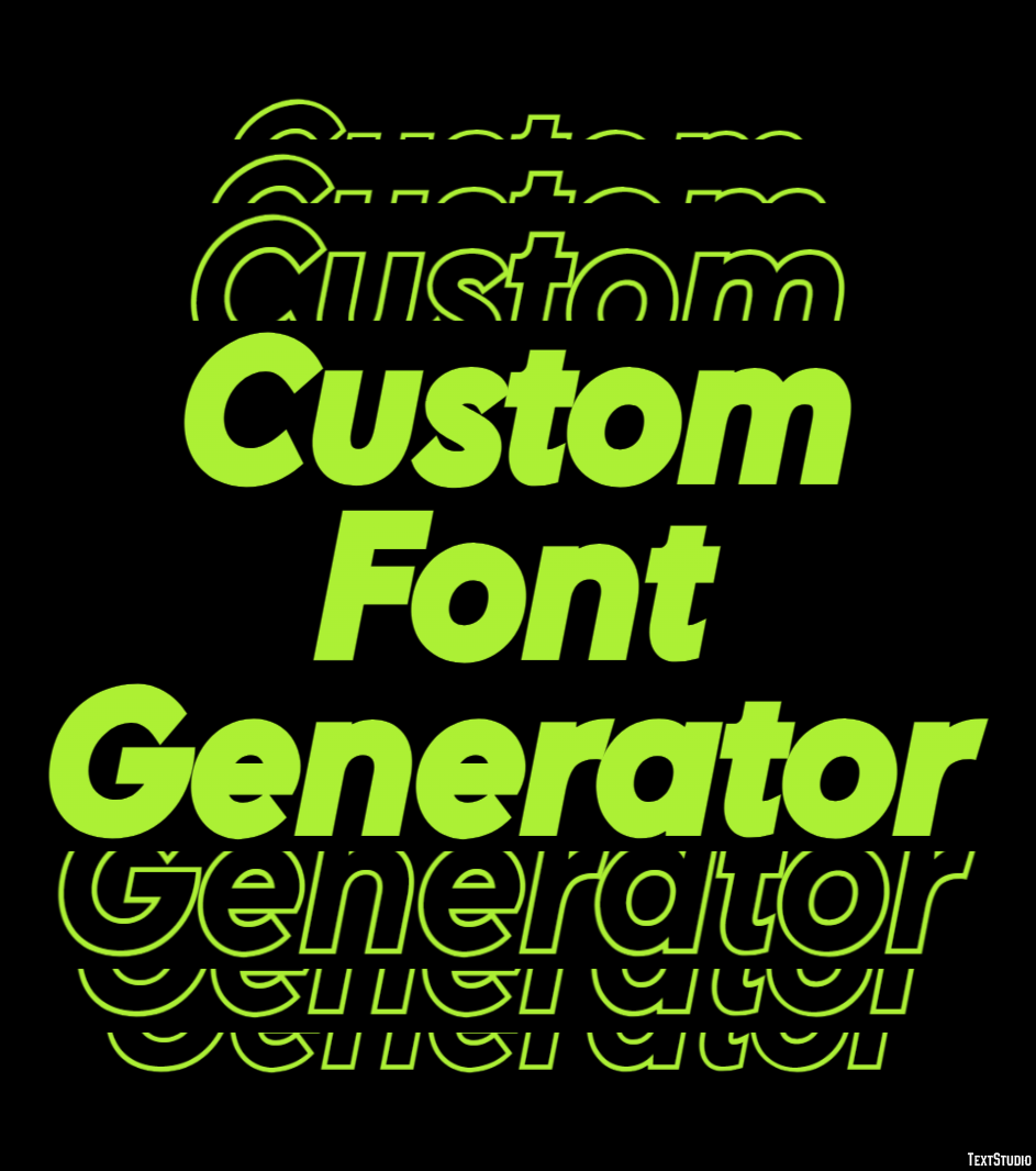 Custom Font Generator Text Effect