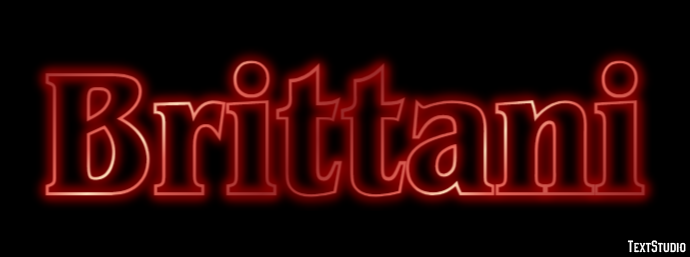 Brittani Text effect