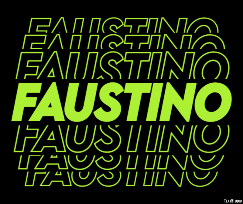 Faustino Efecto de Texto