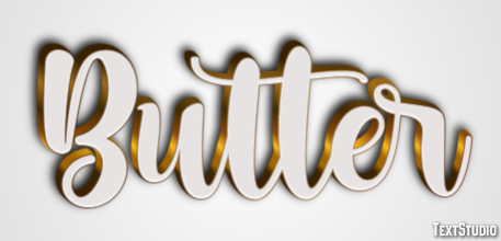 Butter Efecto de Texto
