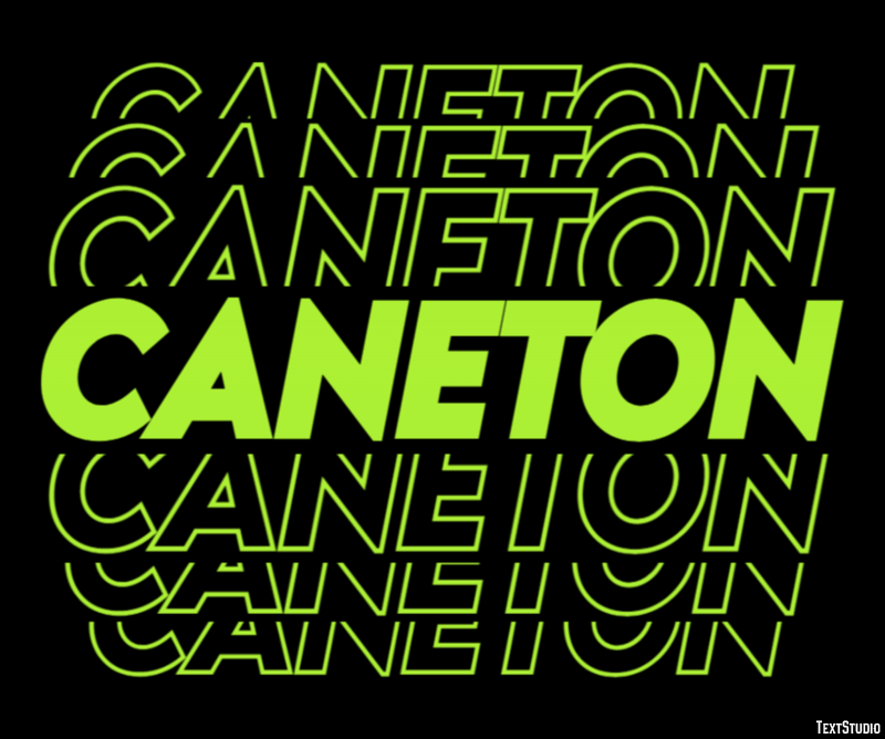 Caneton Efecto de Texto