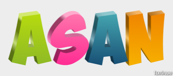 Asan Text Effect