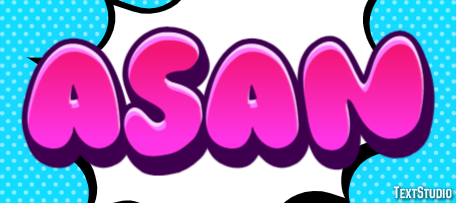Asan Text effect