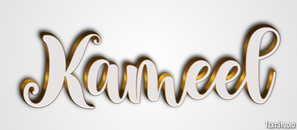 Kameel Text Effect