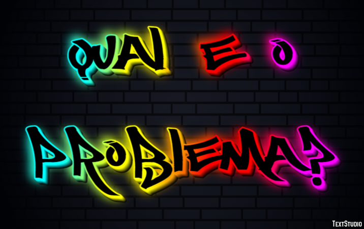 Qual é o problema? Texteffekt