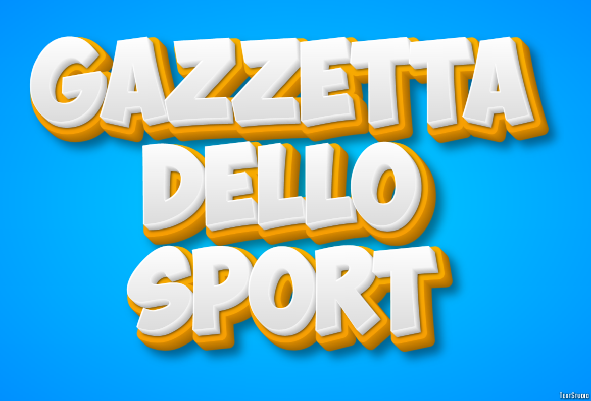 Gazzetta Dello Sport Metin efekti