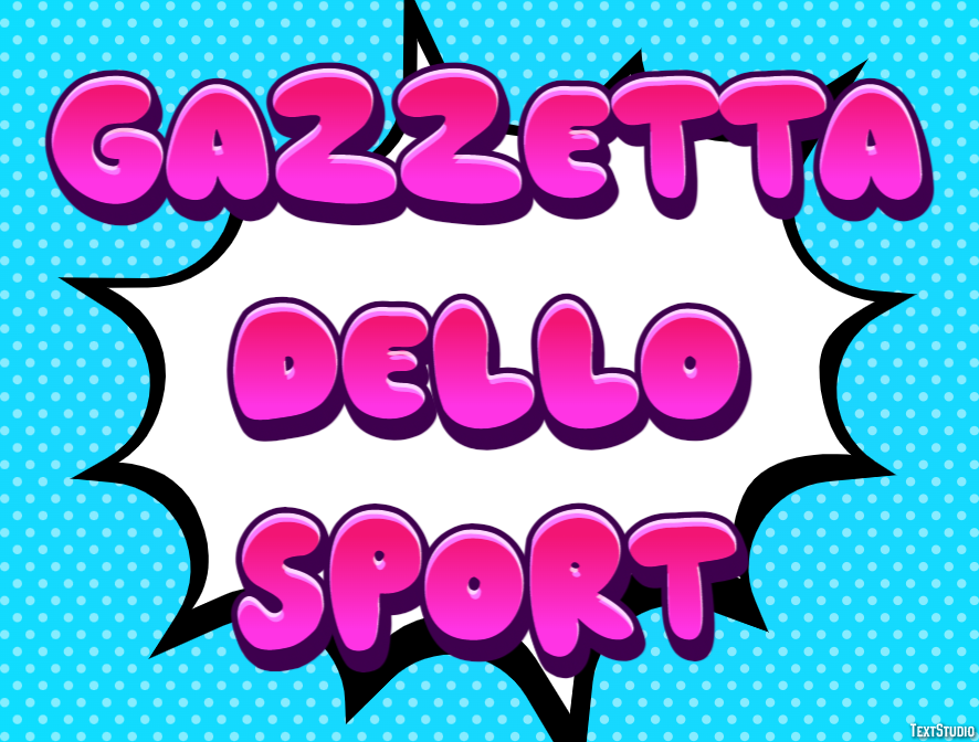 Gazzetta Dello Sport テキスト効果