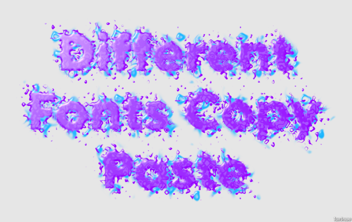 Different Fonts Copy Paste Efecto de Texto