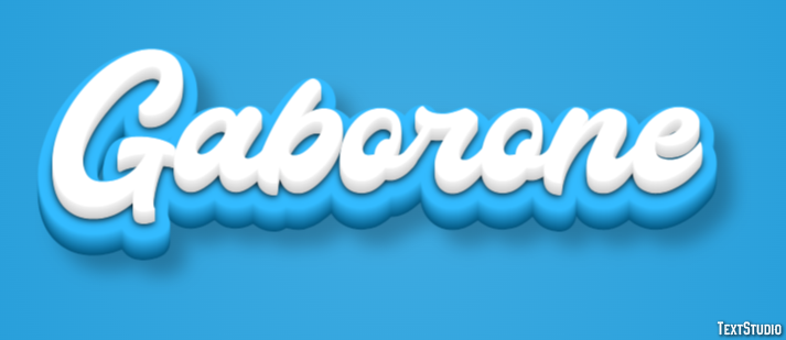 Gaborone テキスト効果