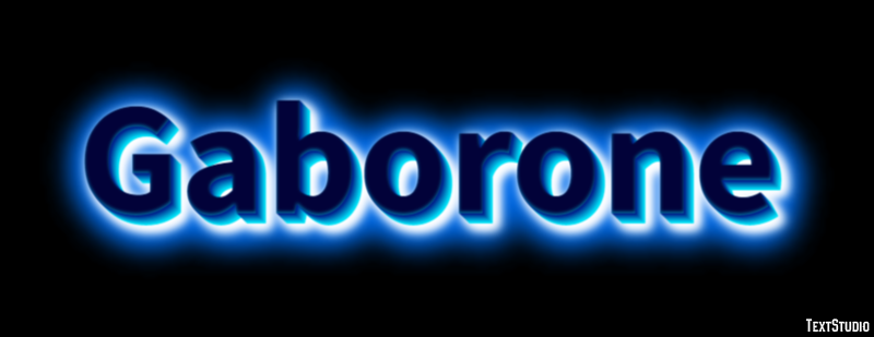 Gaborone Efekt tekstowy