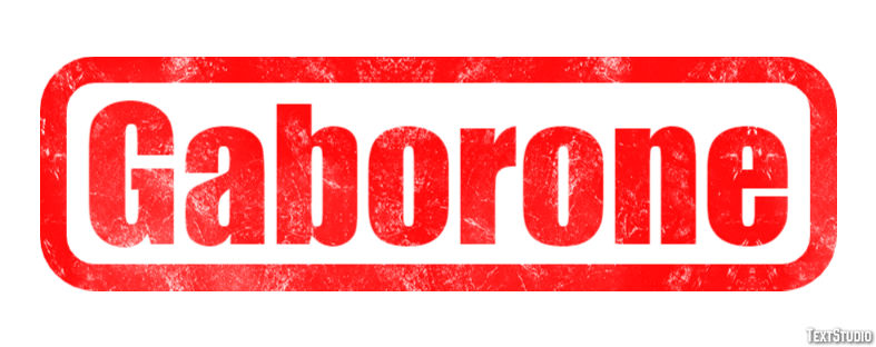 Gaborone Efekt tekstowy