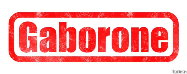 Gaborone Efekt tekstowy