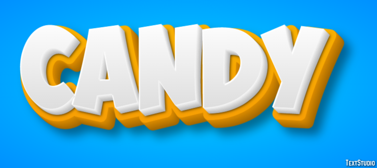 Candy Text effect