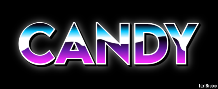 Candy Text effect