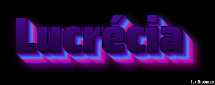 Lucrécia Efeito de texto